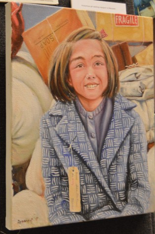 Some of Demarest's portraits capture the light-hearted moments that happened during World War II, such as this smiling girl who lived during the World War II era.