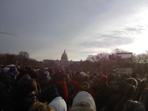 Group witnesses inauguration
