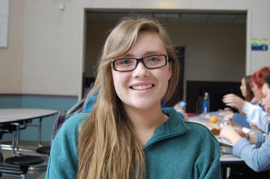 “In five years hopefully I will be at a college in Alaska studying marine biology and then when I have time I plan on traveling the United States and singing on the streets,” sophomore Sarah Larson said. 