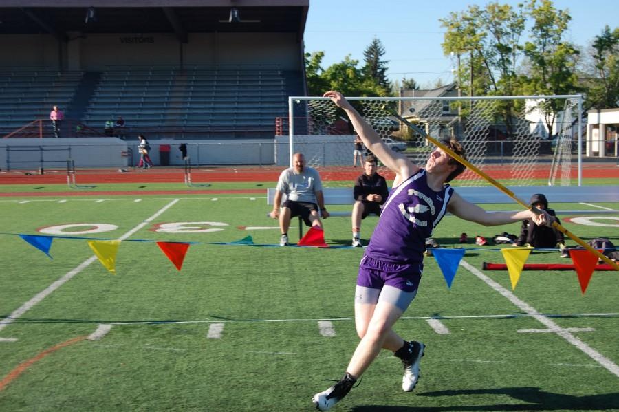 It is all about perfection. Everything was wrong about that last throw, senior Cameron Hawskins said. PHS Track and Field took first against Emerald Ridge and Rogers May 7. 