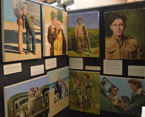 Demarest painted portraits of all the different military groups that were involved in war including the U.S. Air Force, the U.S. Army, and the Women's Army Corps, or WAC.