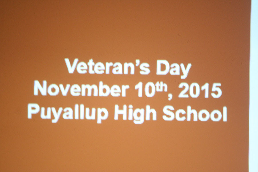 The date of the assembly. The Veterans day assembly. 