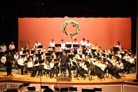 The whole band. At the December band concert