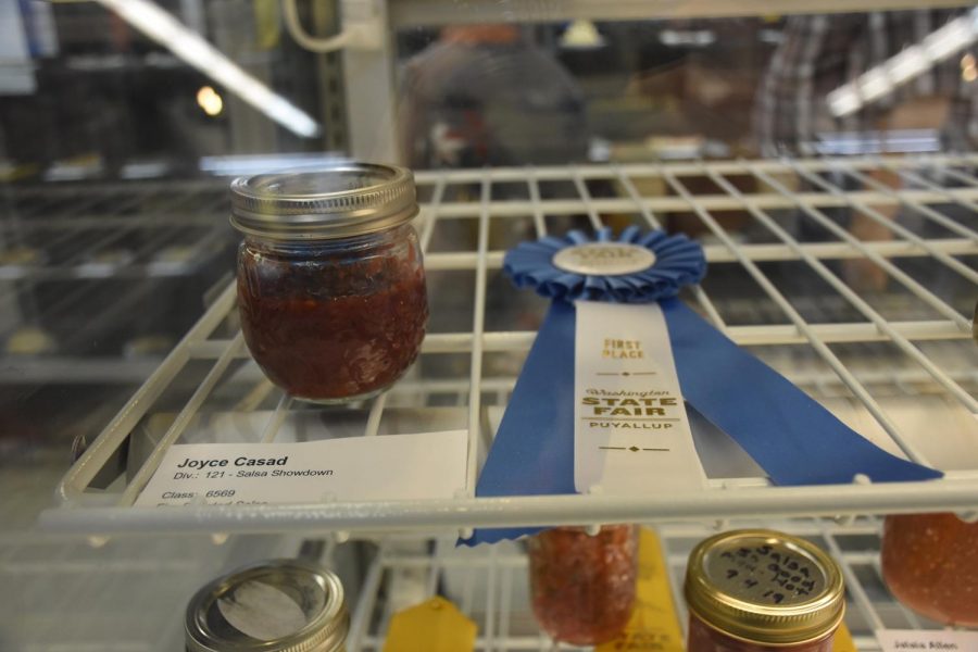 This years only blue ribbon Salsa Showdown winner was Joyce Casad. In the 121 division at this years 2019 Washington State Fair.