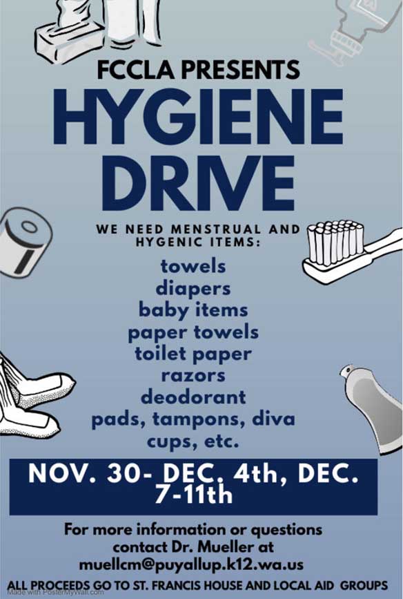 FCCLA+hygiene+drive+aims+to+help+local+community