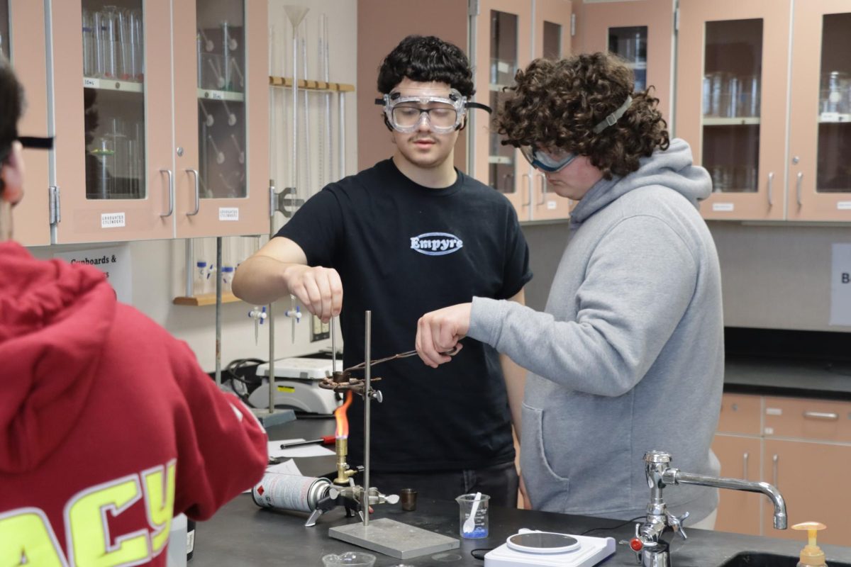 Aiste Taylor's Pre-AP Chemistry Class Completes Flame Lab Feb. 20